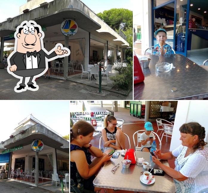 Gli interni di Ciao Bar