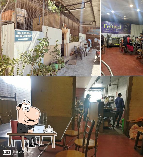 The interior of Dhonnai Biryani House