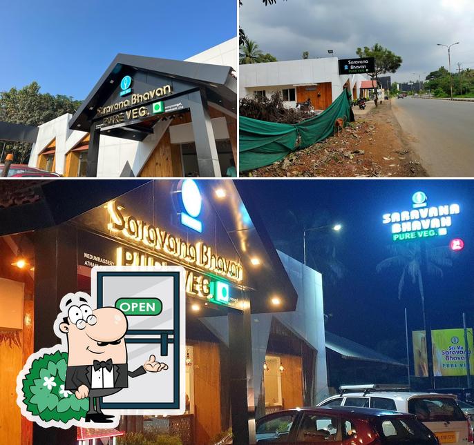 The exterior of Saravana Bhavan Pure Veg