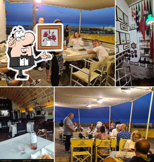Gli interni di Trattoria Portolano
