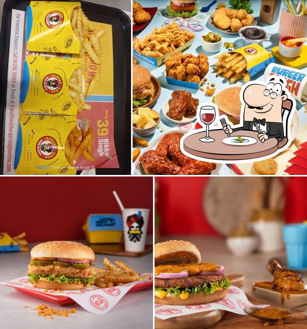 Food at Burger Singh