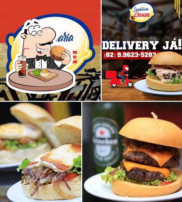 Hambúrguer em Sandubaria da Cidade