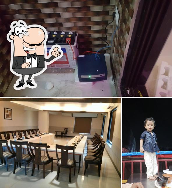 The interior of Hotel Aishwarya