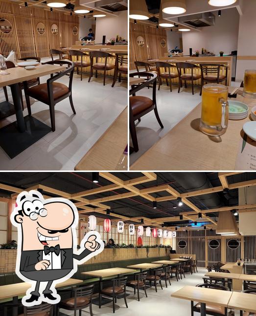 The interior of Origami Japanese & Korean Restaurant - BKC