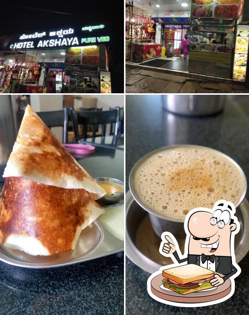 Grilled cheese sandwich at Hotel Akshaya