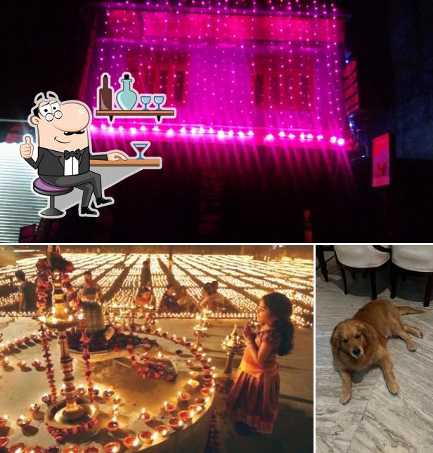 Take a seat at one of the tables at Lucky Sweets & Bakery