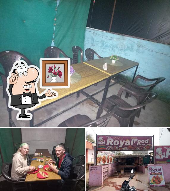 Check out the picture displaying interior and exterior at The Royal Food Plaza veg n nonveg