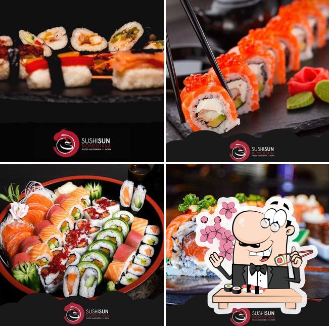 Scegli le varie opzioni di sushi