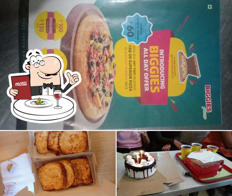 Food at Biggies Pizza