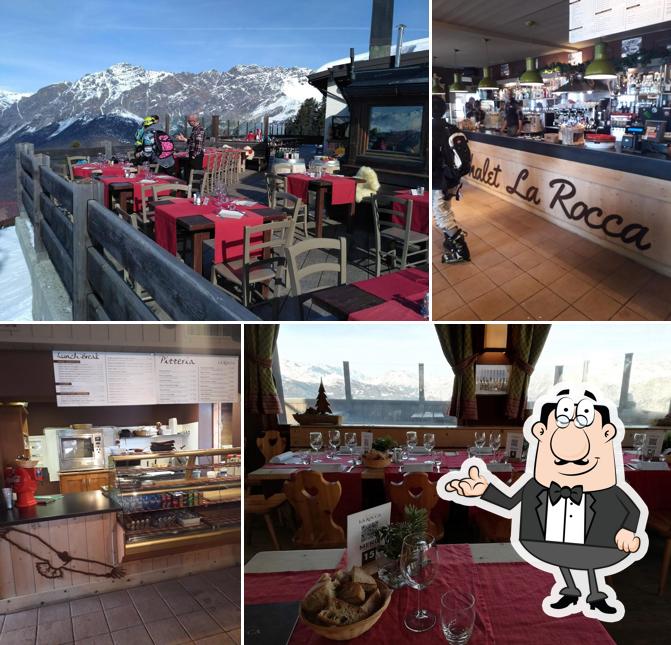 Gli interni di Chalet La Rocca Ristorante Pizzeria