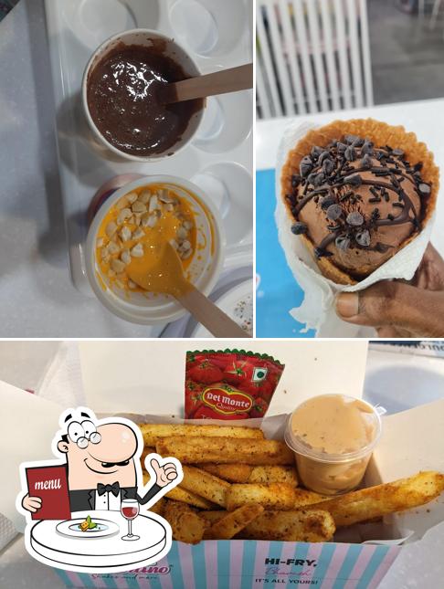 Food at Dessertino Shakes & More