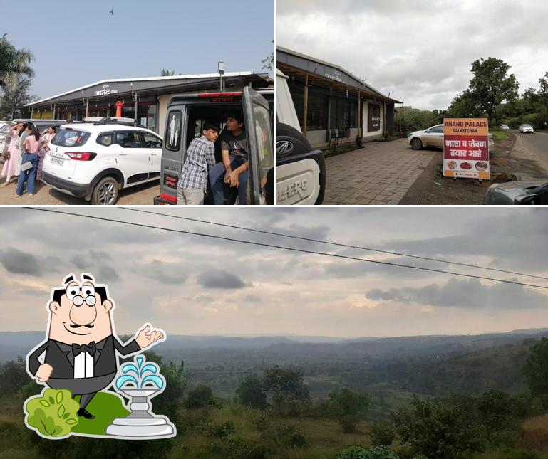 You can get some fresh air outside Hotel Anand Palace