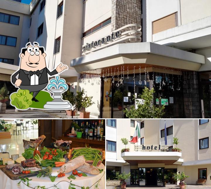 Dai un’occhiata alla foto che mostra la esterno e cibo di Hotel Ristorante Bassetto