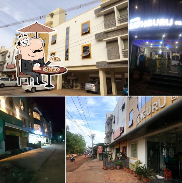 Enjoy the view at the outside area of Hotel Sathguru Grand