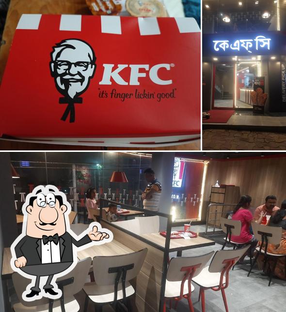 The interior of KFC