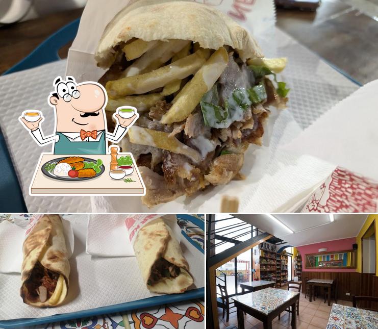 La immagine della cibo e interni di Kebab Aicha