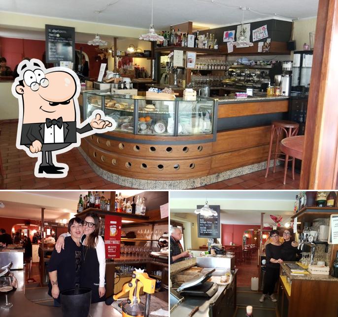 Dai un’occhiata alla foto che raffigura la interni e bancone da bar di Osteria con cucina al Cappello