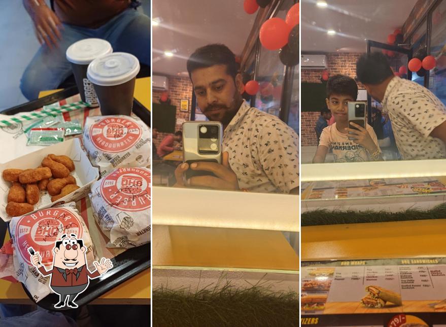 Meals at Burger Headquarter, Dewas