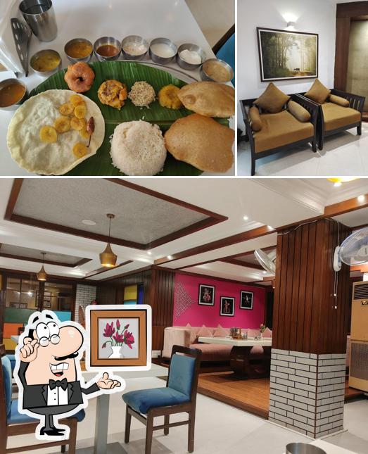 Among different things one can find interior and food at MPT Southern Spice