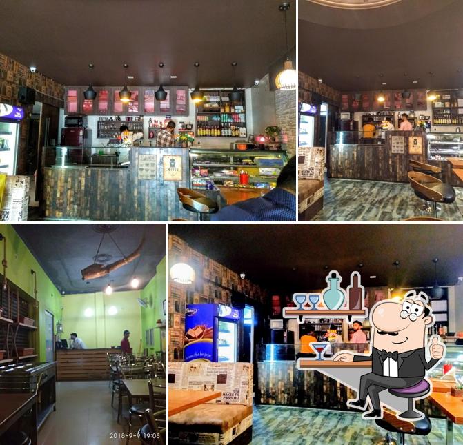 The interior of Olive Cafe
