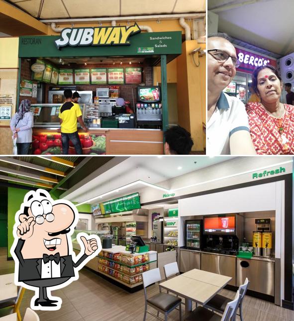 The interior of Subway Sonipat