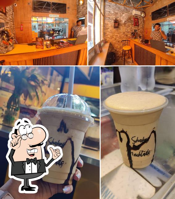 This is the image showing interior and drink at The Yellow Bowl