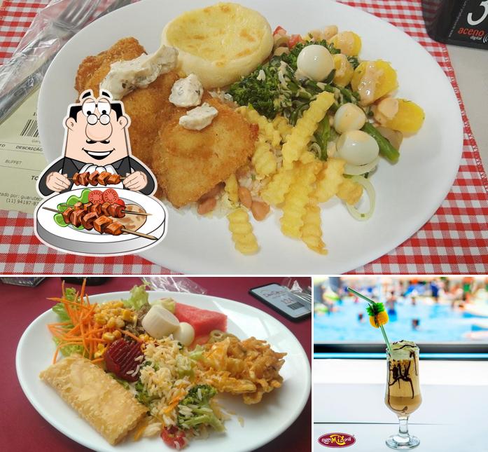 Platos en Dia a Dia Grill (Restaurante Piscina)