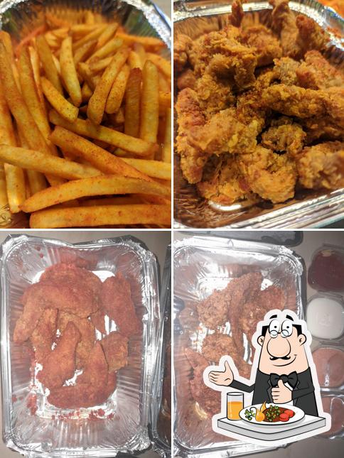 Food at Wings on fire