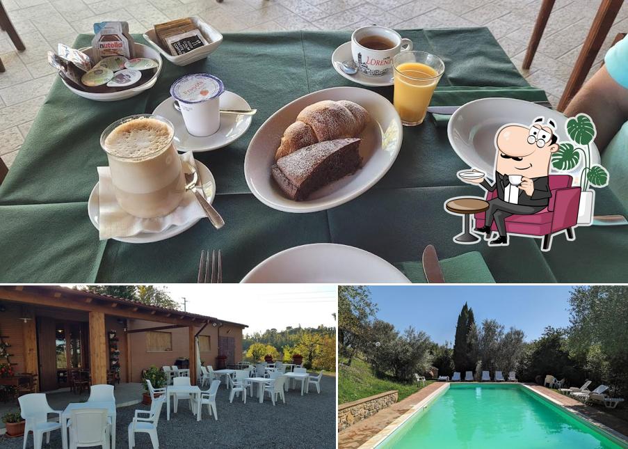 La foto della interni e cibo di Agriturismo "Il Sambuco"
