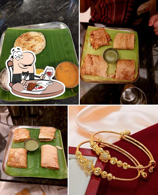 Meat meals are served at Hari Prassath