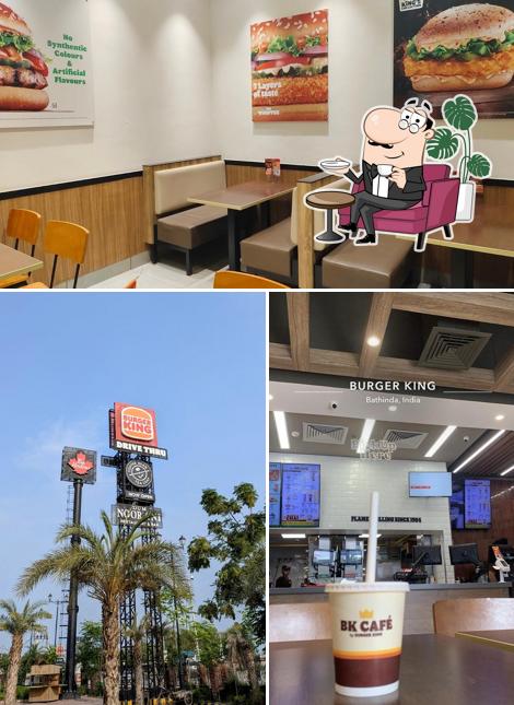 The interior of Burger King