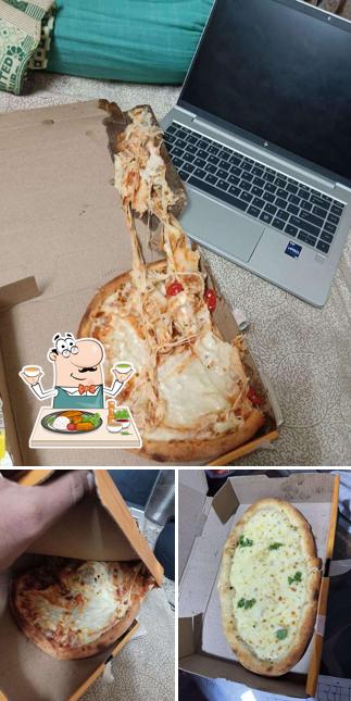 Food at Crusto's - Cheese Burst Pizza By Olio