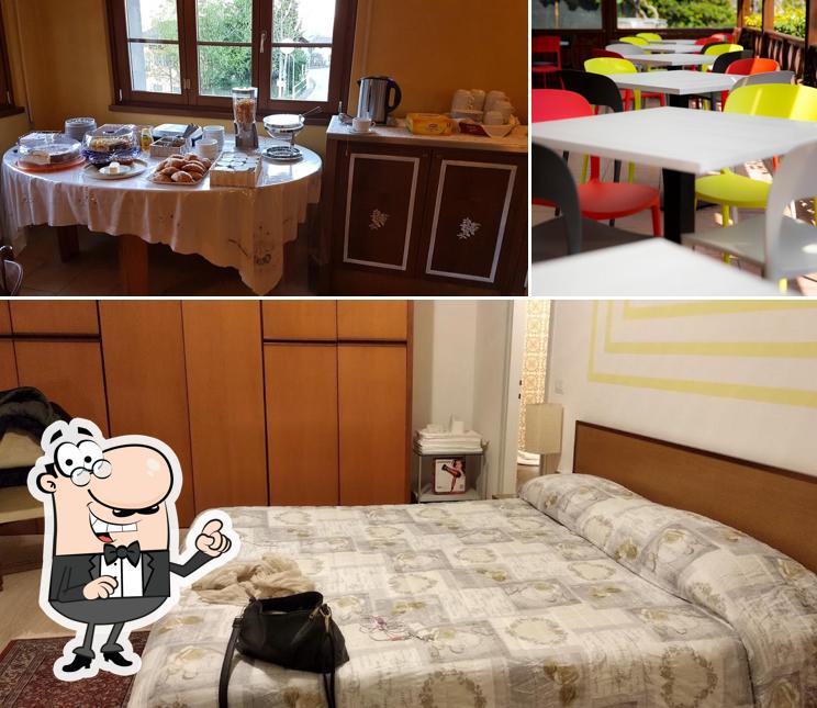 Dai un’occhiata alla foto che raffigura la interni e cibo di Hotel Ristorante Pizzeria La Svolta