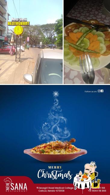 Meals at New Sana Restaurant