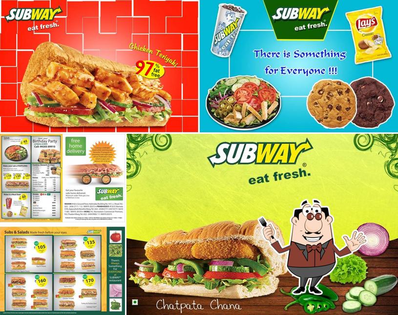 Food at Subway Prabhadevi