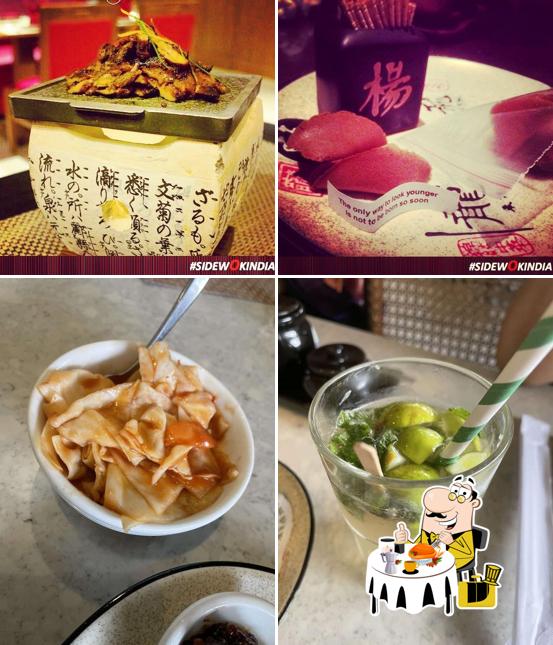 Food at Sidewok + Fez Restaurant