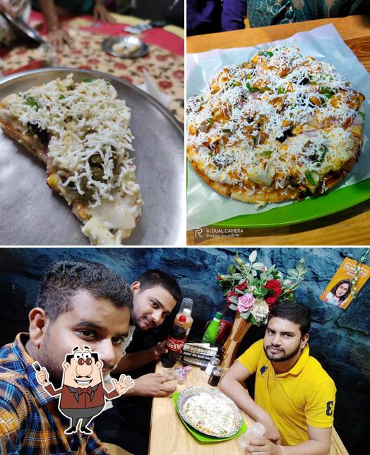 The photo of food and interior at Dosti Pizza Point