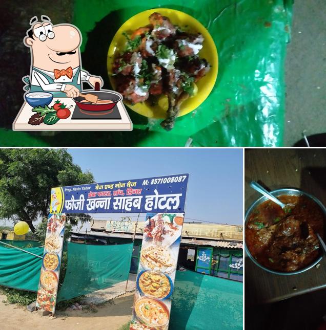 Chicken curry at Hotel foji Khanna sab