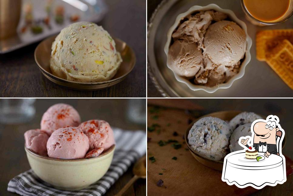 Bina’s Fresh Batch Icecream serves a number of desserts