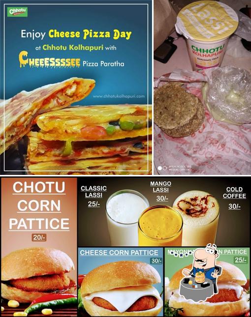 Food at Chhotu Kolhapuri Wada Pav