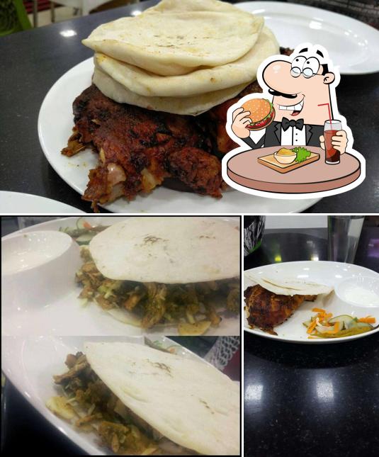 Get a burger at Masafi Restaurant