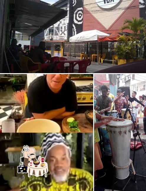 A imagem da comida e interior a Bar dú Kabaça