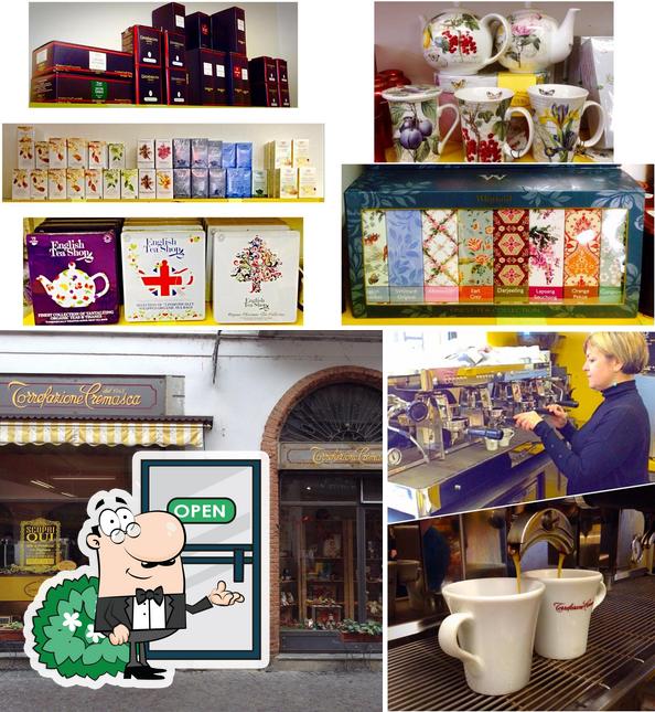 La esterno e interni del ristorante