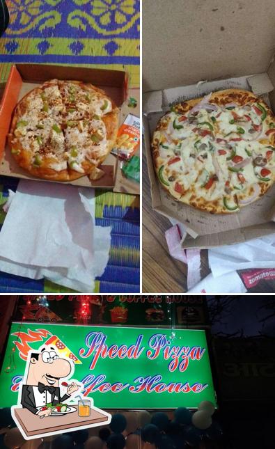 Check out the picture displaying food and interior at Speed pizza & coffee house