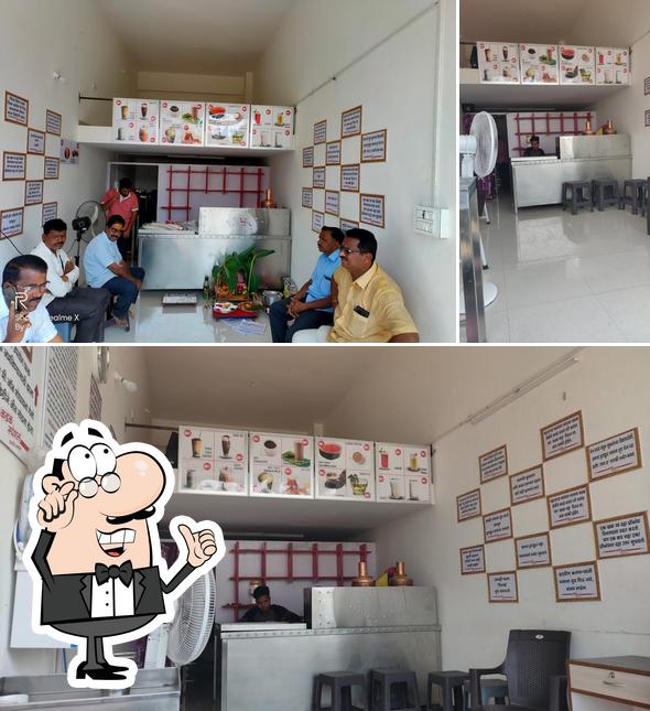 The interior of Cafe Kadak Special Phaltan
