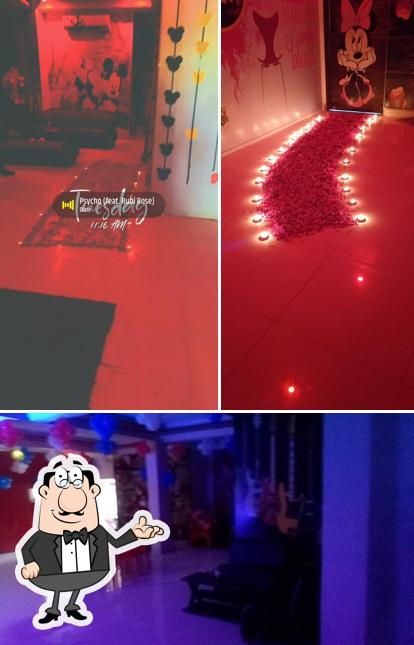 The interior of Mickey Mouse Cafe