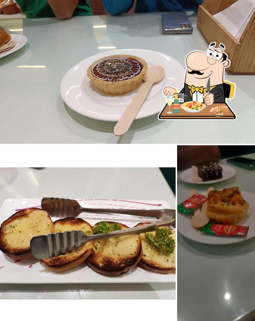 The picture of food and interior at Olive Tree