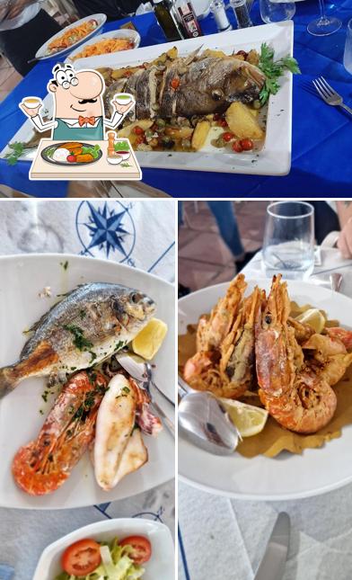 Spigola al LA TERRAZZA SUL PORTO COCKTAIL BAR RISTORANTE