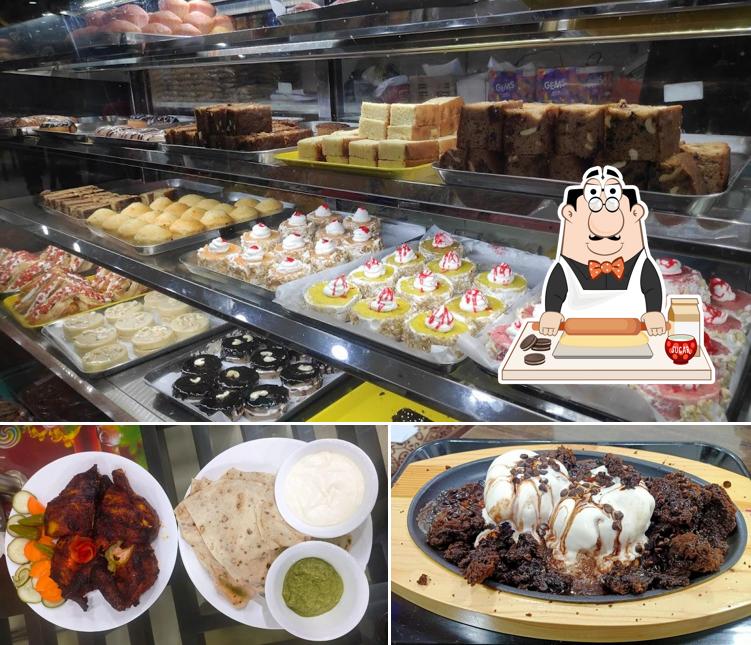 MEENA'S BAKERY & CAFE offers a selection of sweet dishes