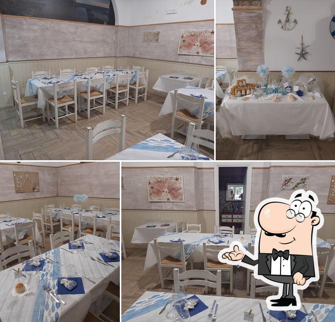 Gli interni di L'AMO Osteria di pesce Nettuno
